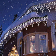 Load image into Gallery viewer, 1x 5m droop 0.4-0.6m Led Curtain Icicle String Lights New Year Wedding Party Garland Led Light for Outdoor Christmas Decoration