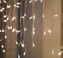 Load image into Gallery viewer, 1x 5m droop 0.4-0.6m Led Curtain Icicle String Lights New Year Wedding Party Garland Led Light for Outdoor Christmas Decoration