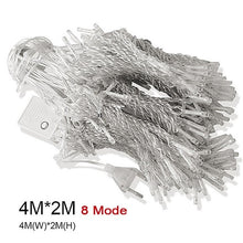 Load image into Gallery viewer, 3x3 LED Icicle Fairy Light Plug EU Garland Curtain Led String Lamp Christmas Outdoor/Indoor Decoration for Xmas Wedding Hallowen